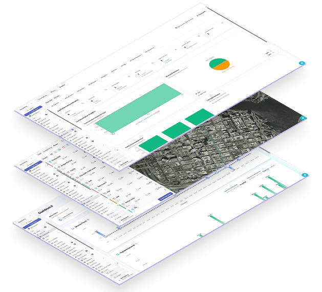 Waste hauler software dashboard showing dispatch, routing, and billing features