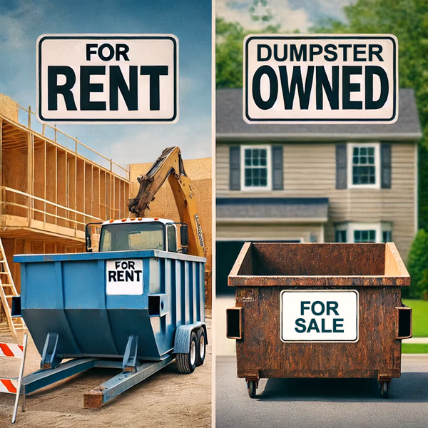 dumpster rental vs buying cost comparison
